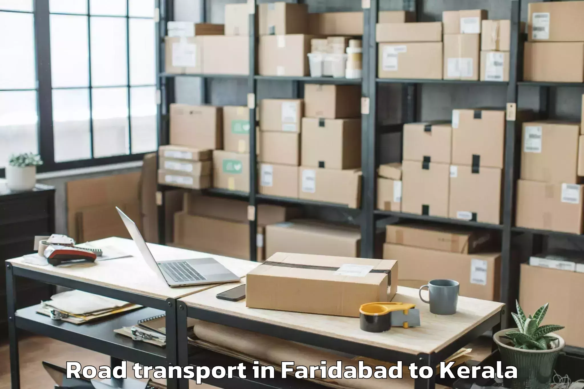 Faridabad to Changanacheri Road Transport